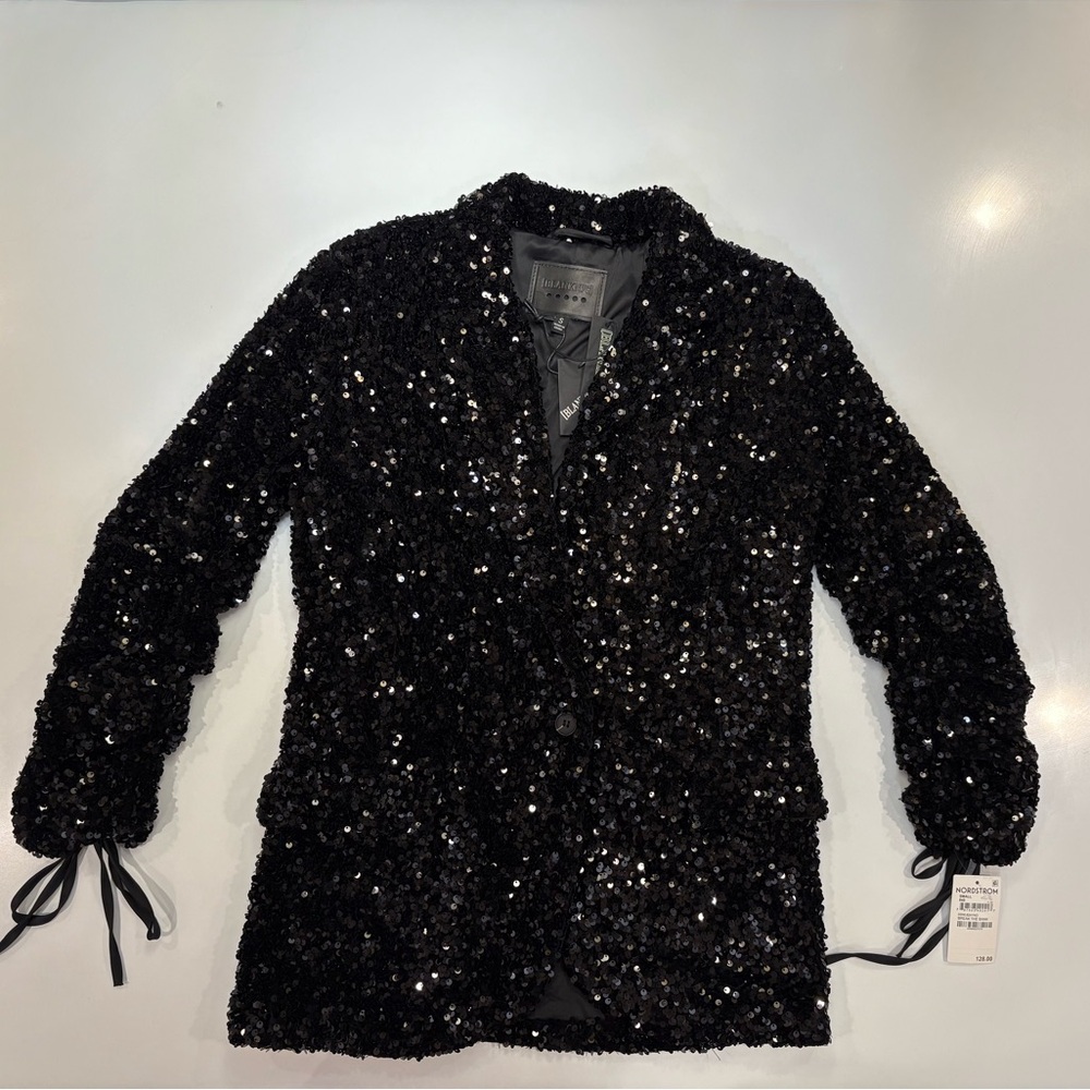 Blank NYC Black Sequin Blazer